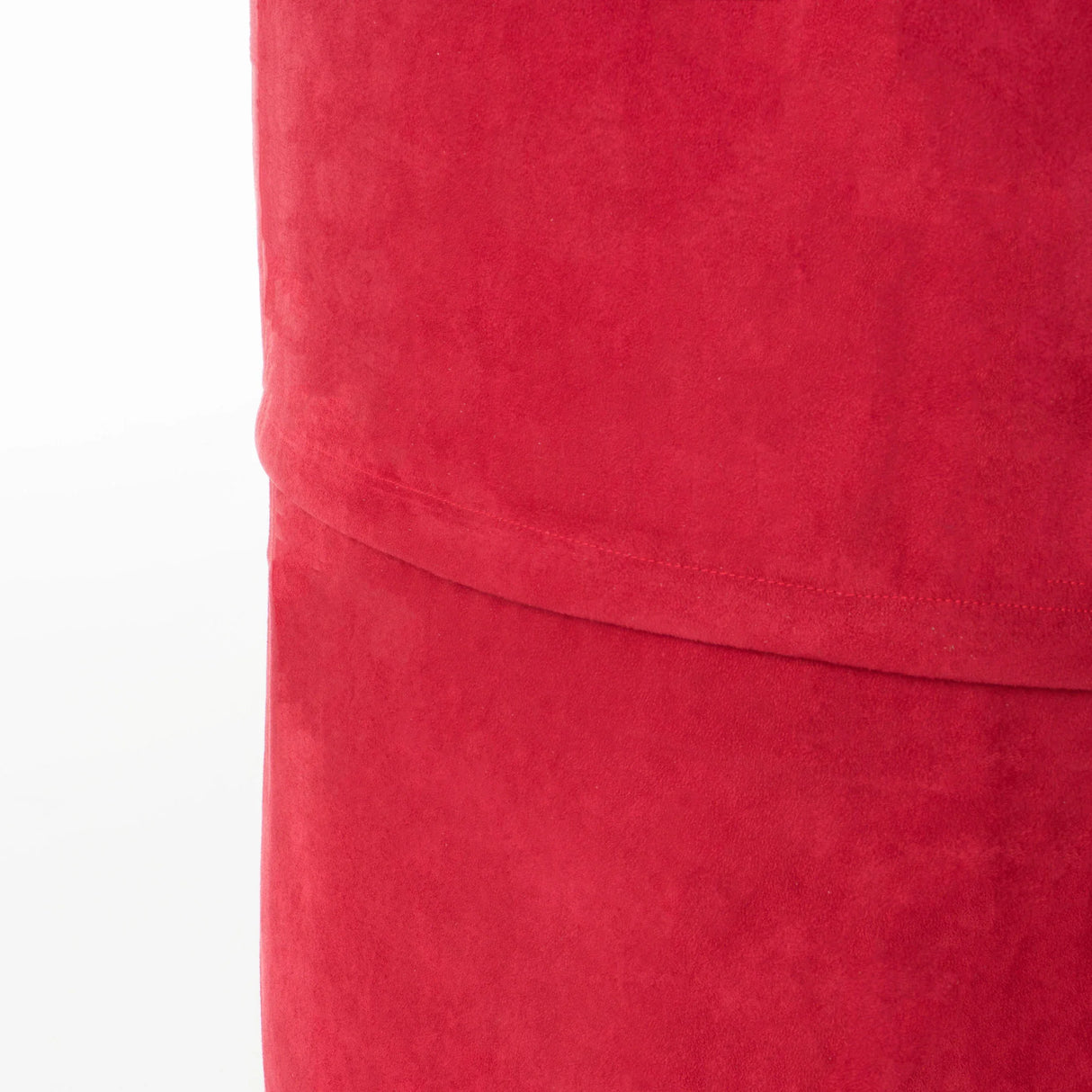 Cylindrical Foam Filled Polyester Red Bean Bag Chair - Omega Lifestyles