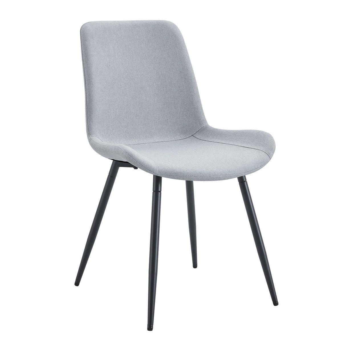 Linen-Cotton Fabric Four-Piece Dining Chair Set