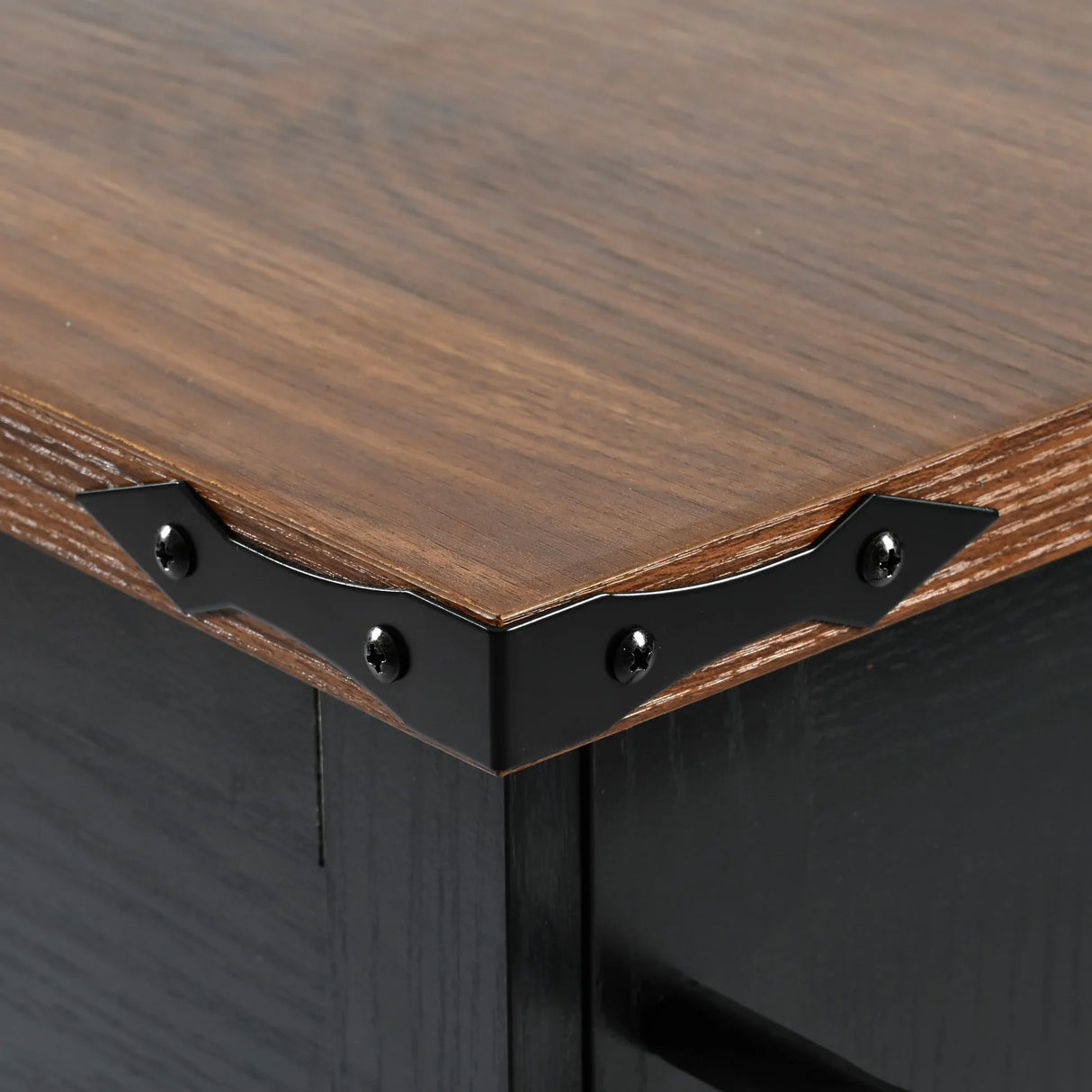 Farmhouse Kitchen Island Cart With Power Outlet - Omega Lifestyles