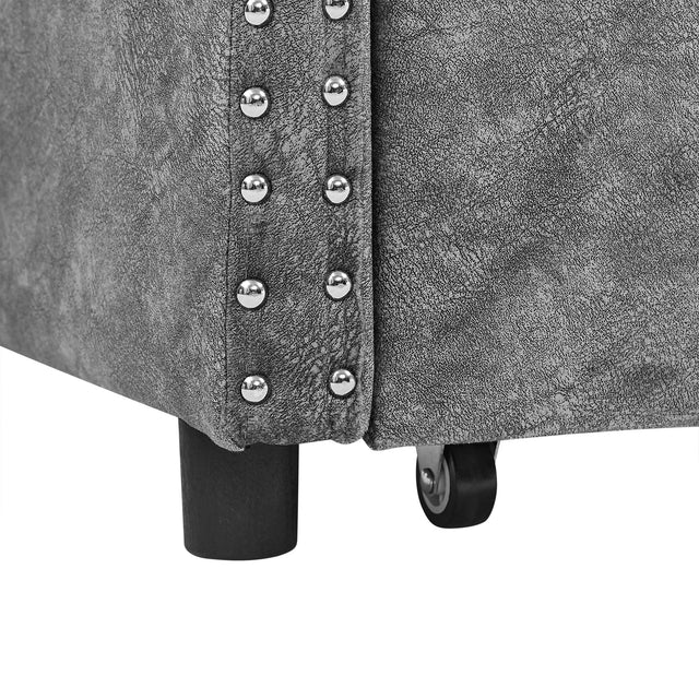 Twin Upholstered Tufted Daybed With Storage Drawers - Omega Lifestyles