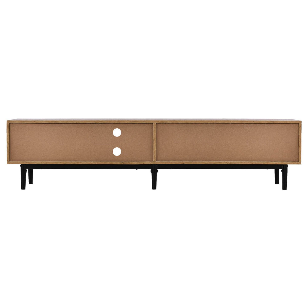Modern LED Wood Tone TV Stand With Storage - Sleep Galleria