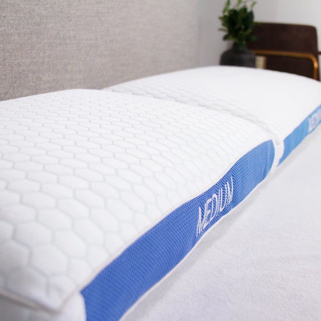 Medium Cooling Gel-Infused Memory Foam Standard Pillow - Omega Lifestyles