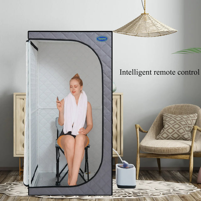 Portable Folding Steam Sauna Tent With Remote Control - Omega Lifestyles