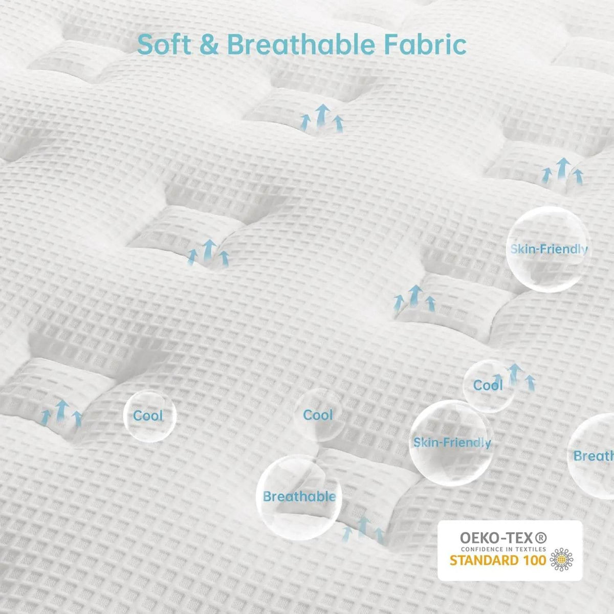 12-Inch Cooling Memory Foam Hybrid Mattress - Sleep Galleria