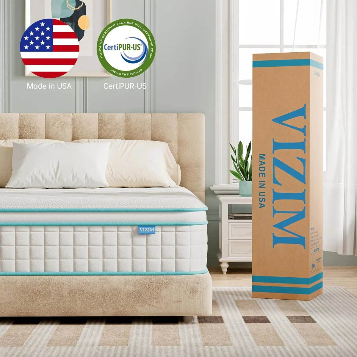 12-Inch Cooling Memory Foam Hybrid Mattress - Sleep Galleria