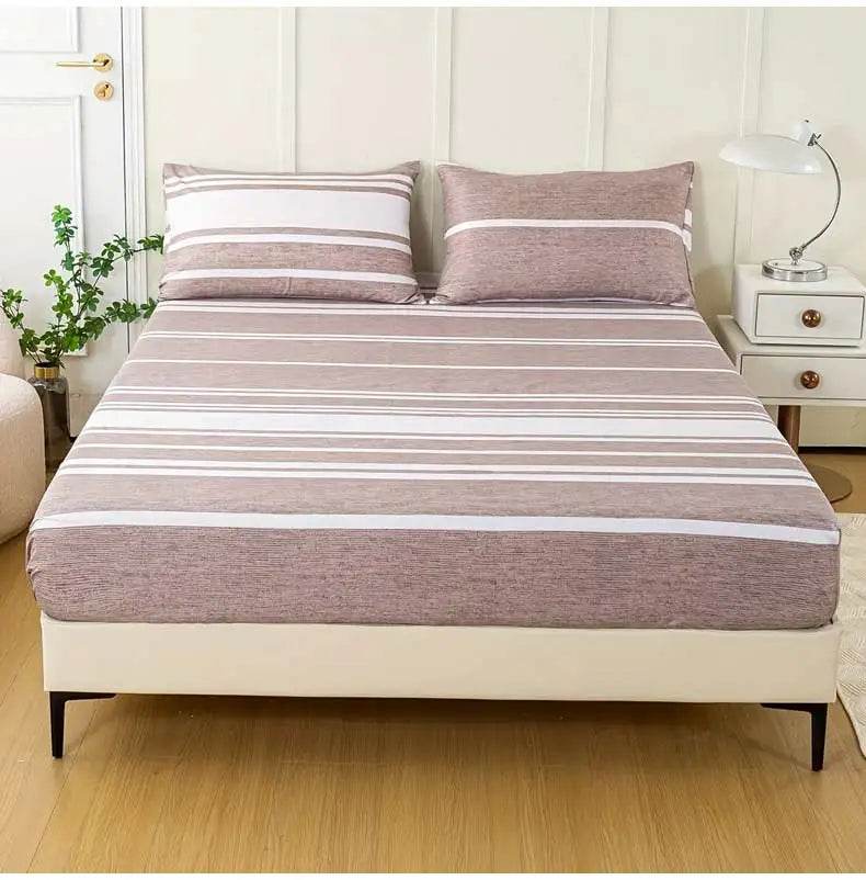 3-Piece Soft Breathable Striped Polyester Sheet Set - Sleep Galleria