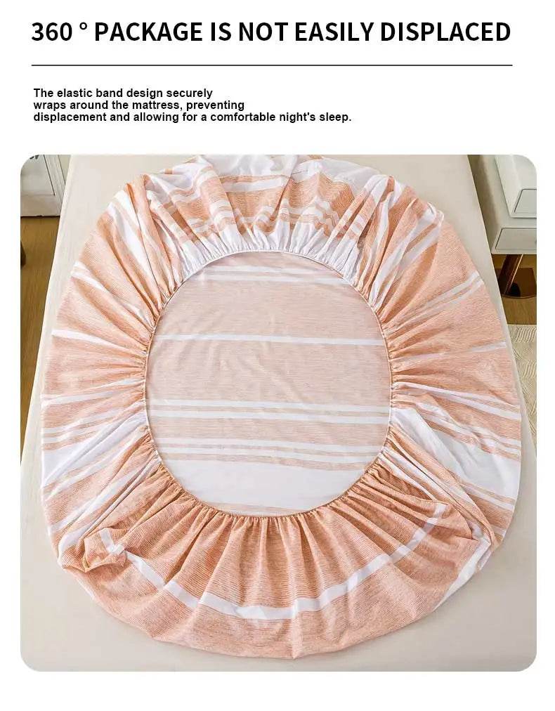 3-Piece Soft Breathable Striped Polyester Sheet Set - Sleep Galleria