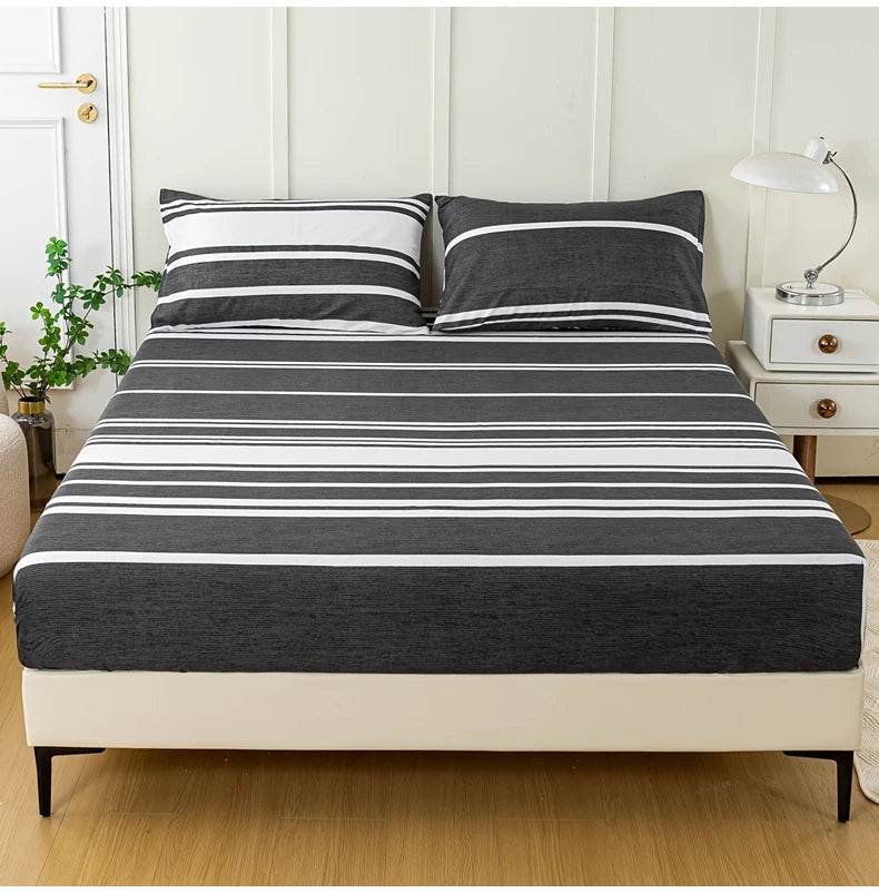 3-Piece Soft Breathable Striped Polyester Sheet Set - Sleep Galleria