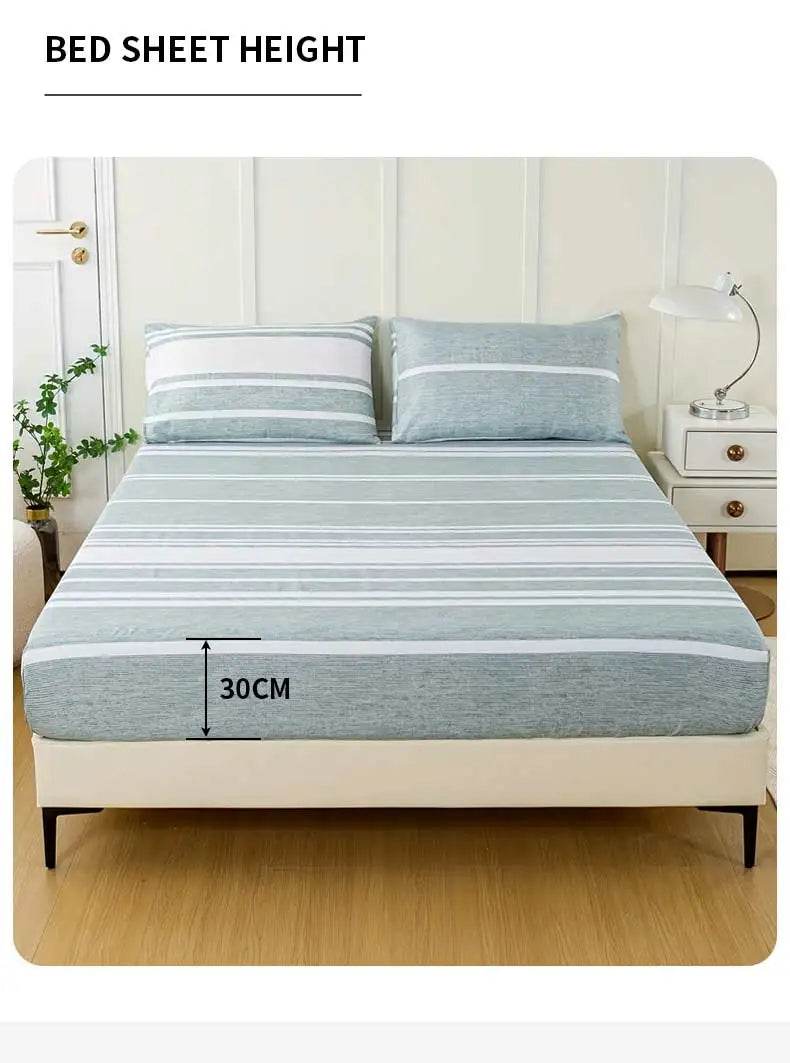 3-Piece Soft Breathable Striped Polyester Sheet Set - Sleep Galleria