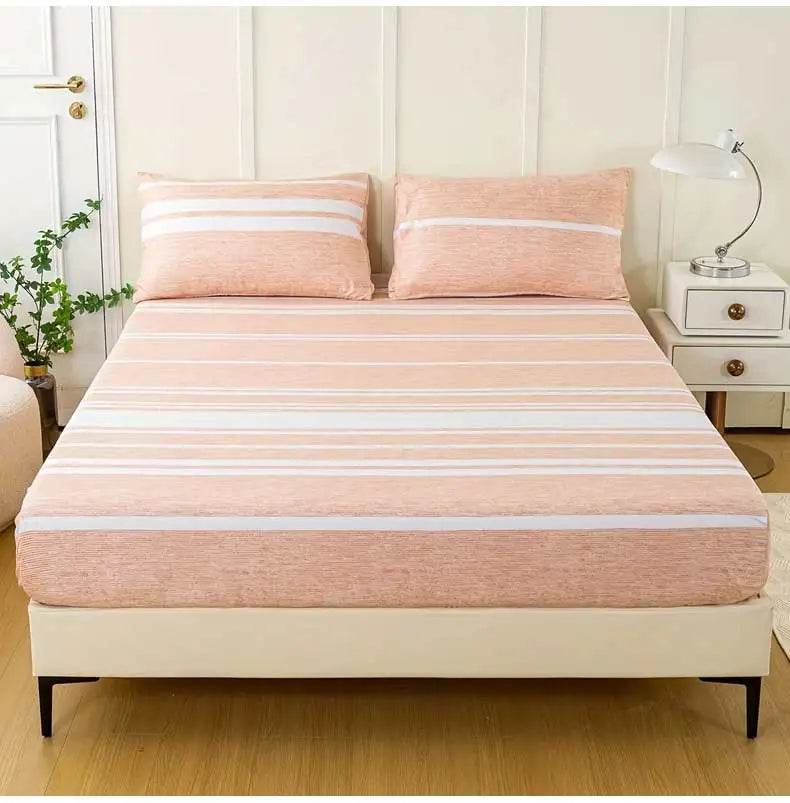 3-Piece Soft Breathable Striped Polyester Sheet Set - Sleep Galleria