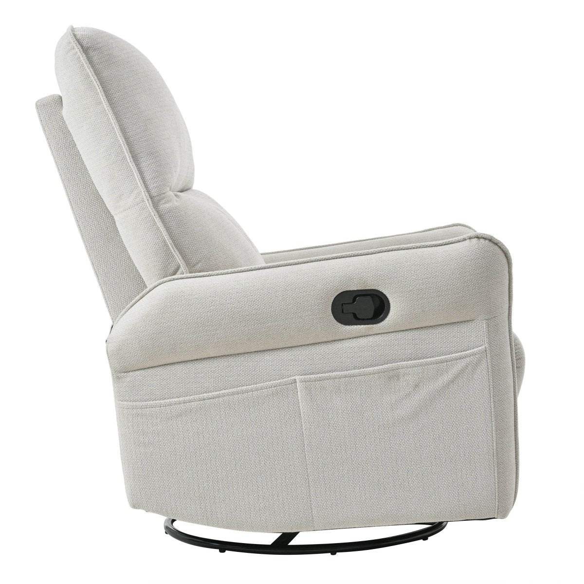 360 - Degree Swivel Medium - Soft Upholstered Recliner Chair - Calmora - Omega Lifestyles