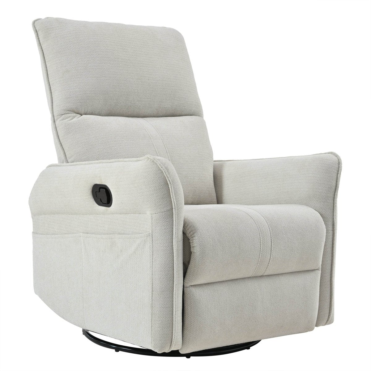 360 - Degree Swivel Medium - Soft Upholstered Recliner Chair - Calmora - Omega Lifestyles