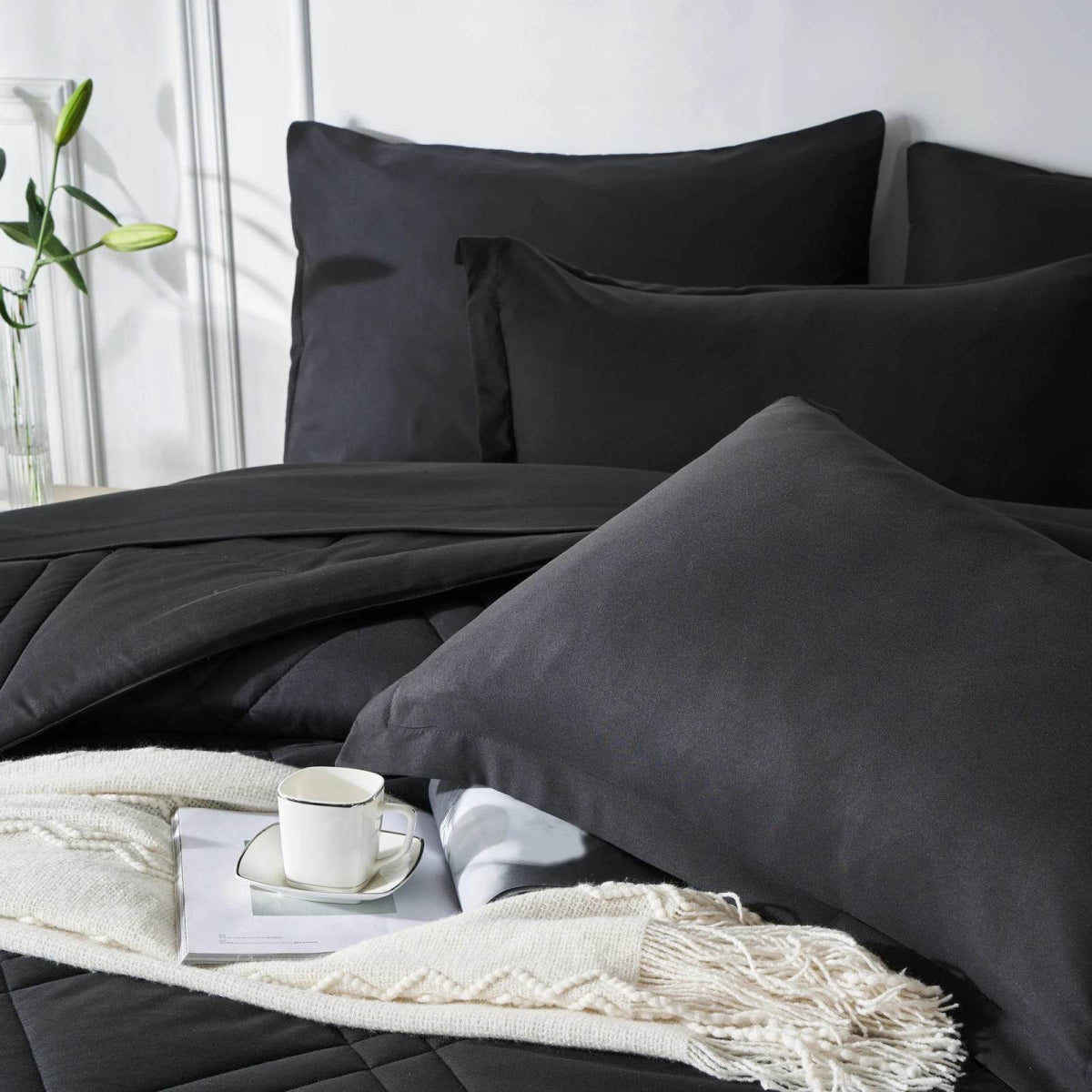 7-Piece Extra Soft Microfiber Comforter Bedding Set - Sleep Galleria