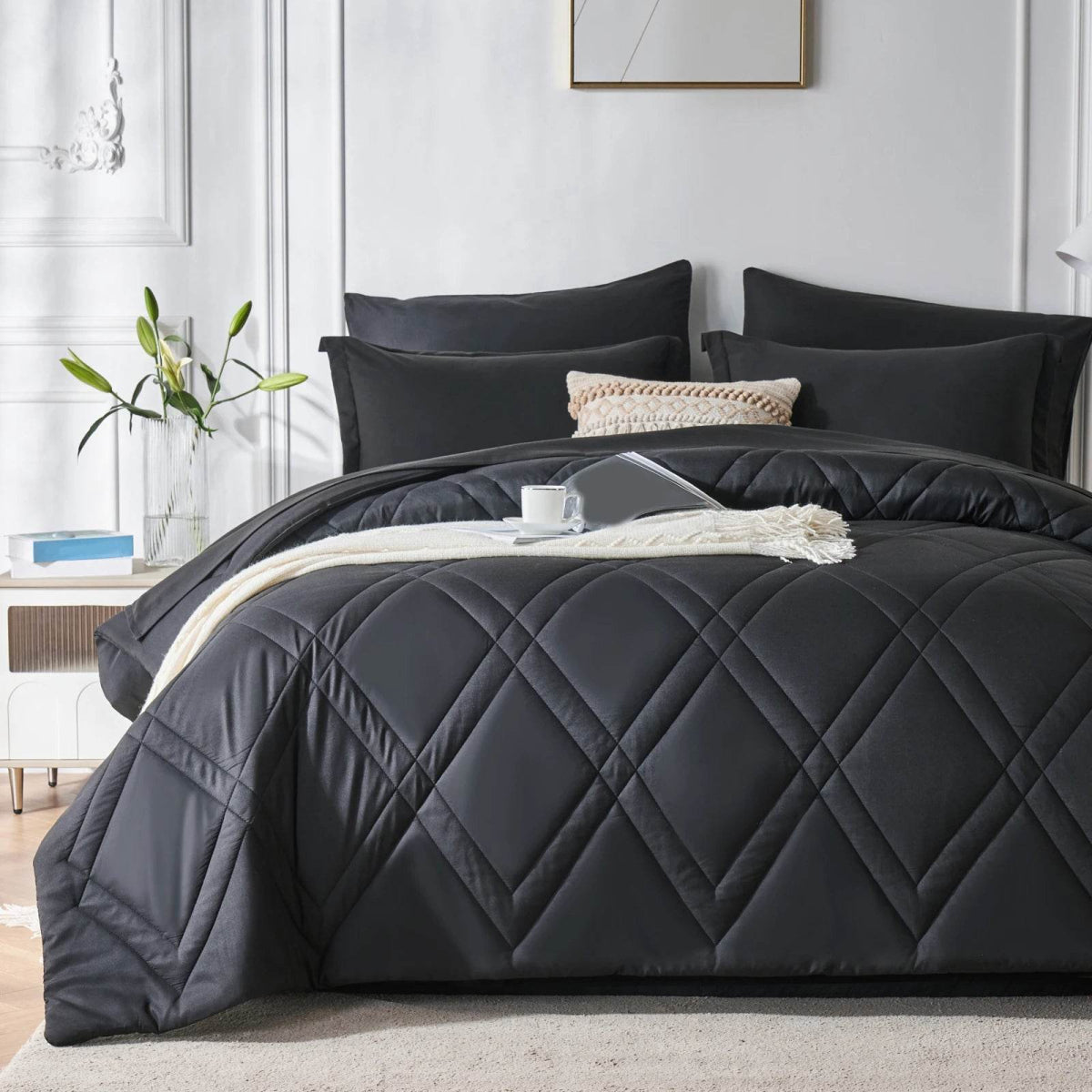 7-Piece Extra Soft Microfiber Comforter Bedding Set - Sleep Galleria