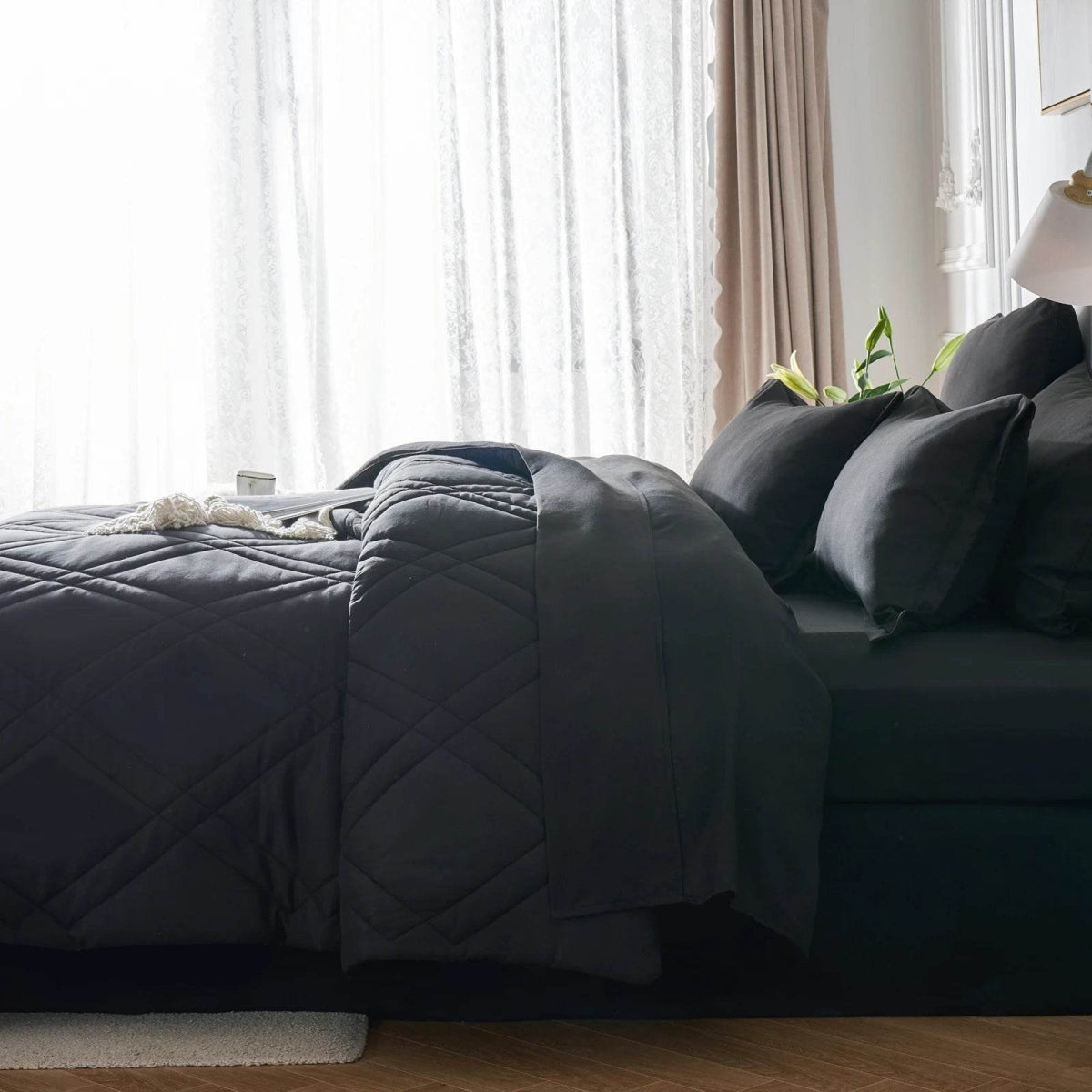 7-Piece Extra Soft Microfiber Comforter Bedding Set - Sleep Galleria