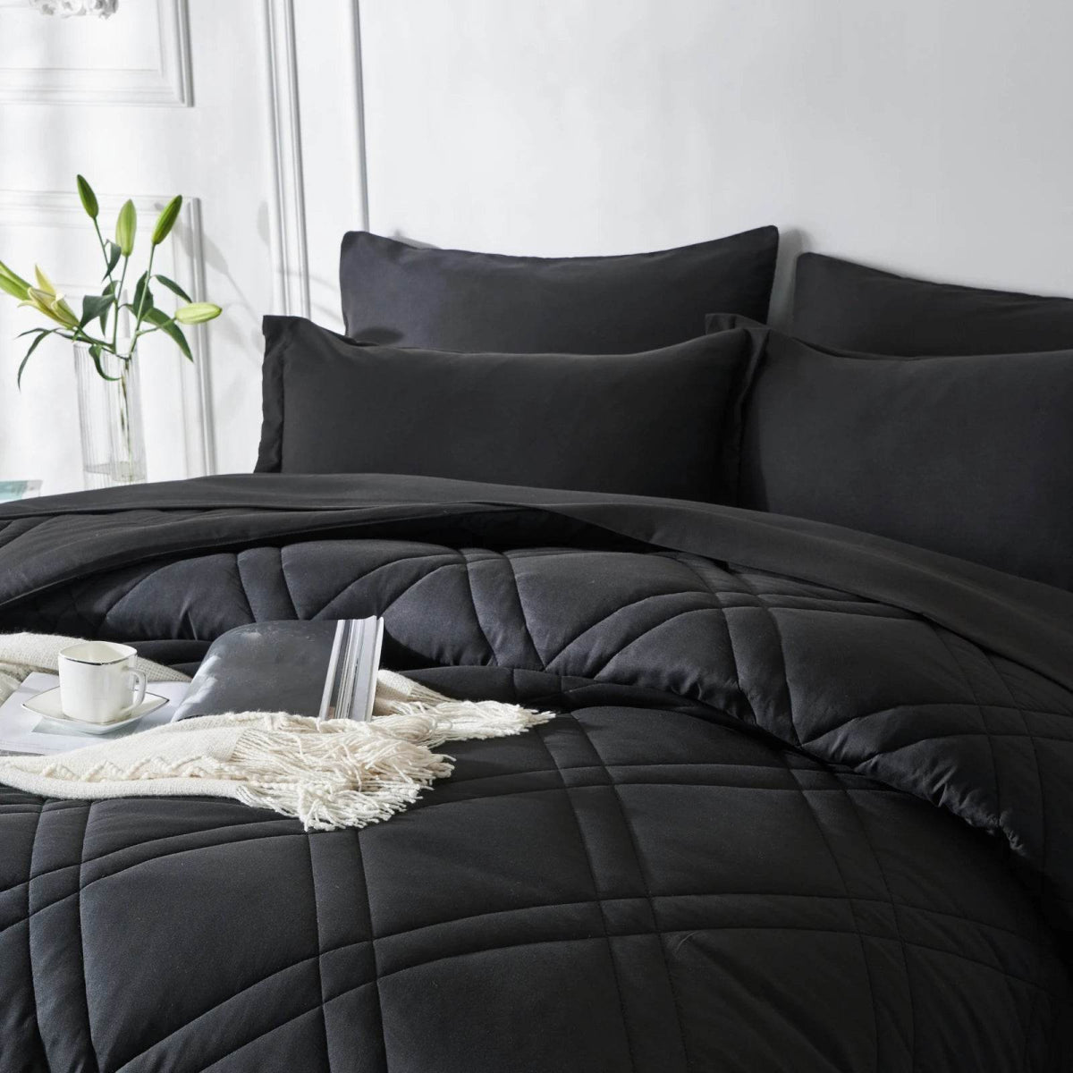7-Piece Extra Soft Microfiber Comforter Bedding Set - Sleep Galleria