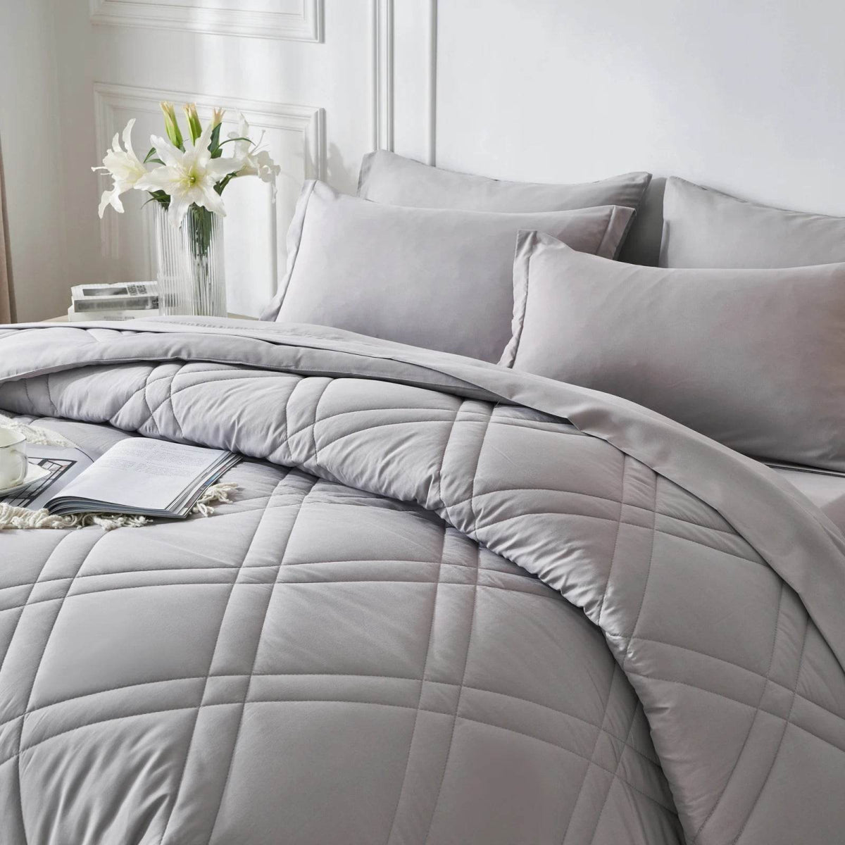 7-Piece Extra Soft Microfiber Comforter Bedding Set - Sleep Galleria