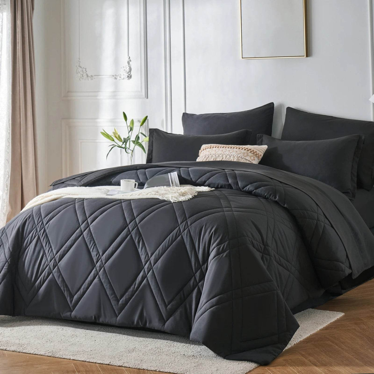 7-Piece Extra Soft Microfiber Comforter Bedding Set - Sleep Galleria