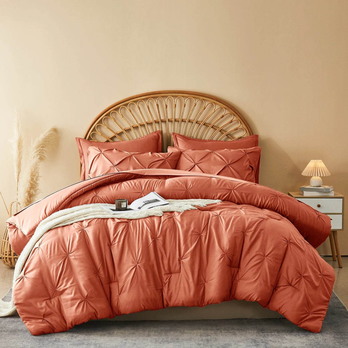 7-Piece Extra Soft Polyester Comforter Bedding Set - Sleep Galleria