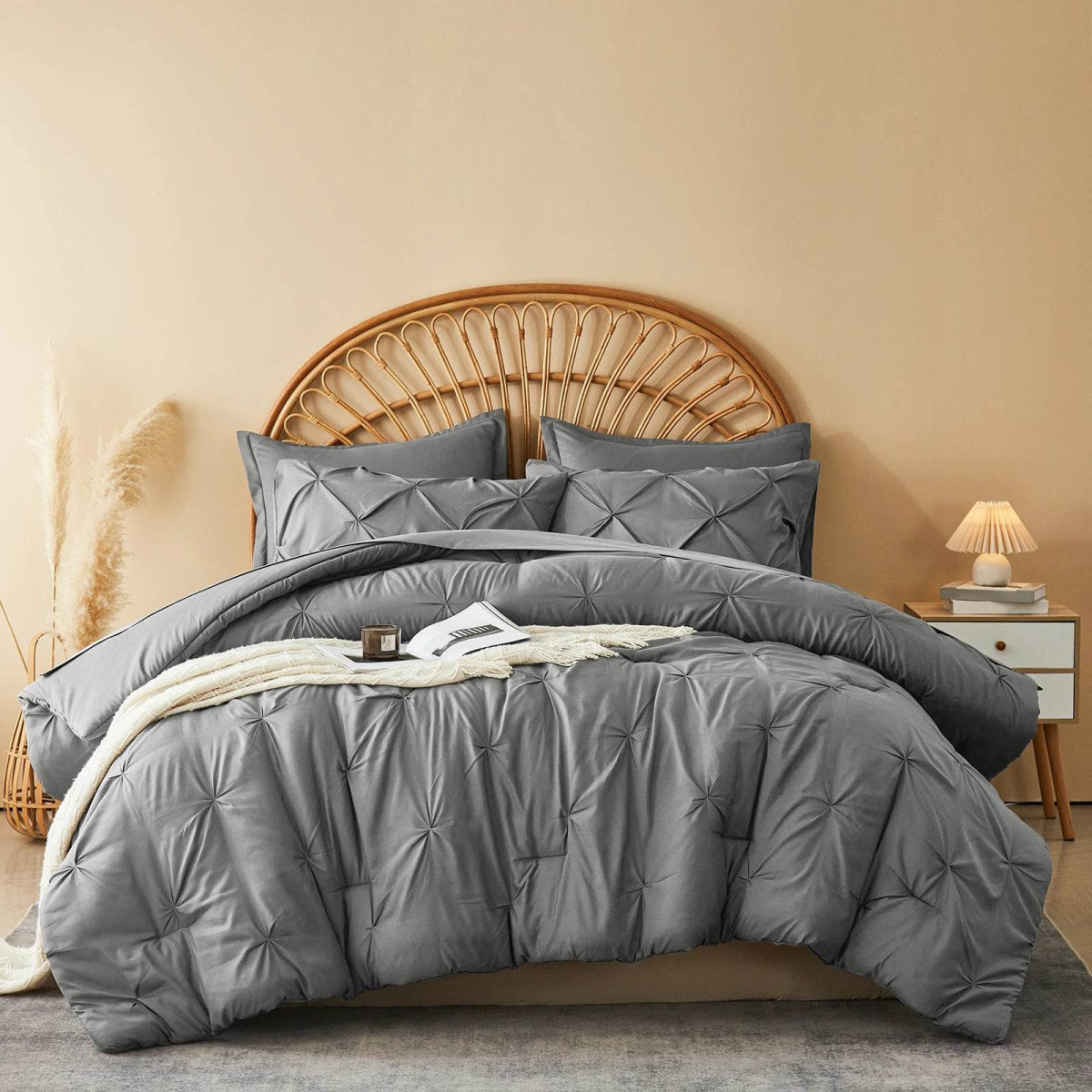 7-Piece Extra Soft Polyester Comforter Bedding Set - Sleep Galleria