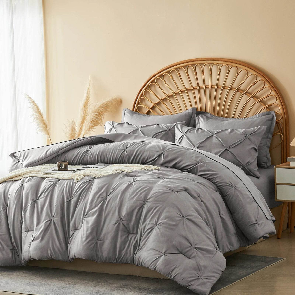 7-Piece Extra Soft Polyester Comforter Bedding Set - Sleep Galleria