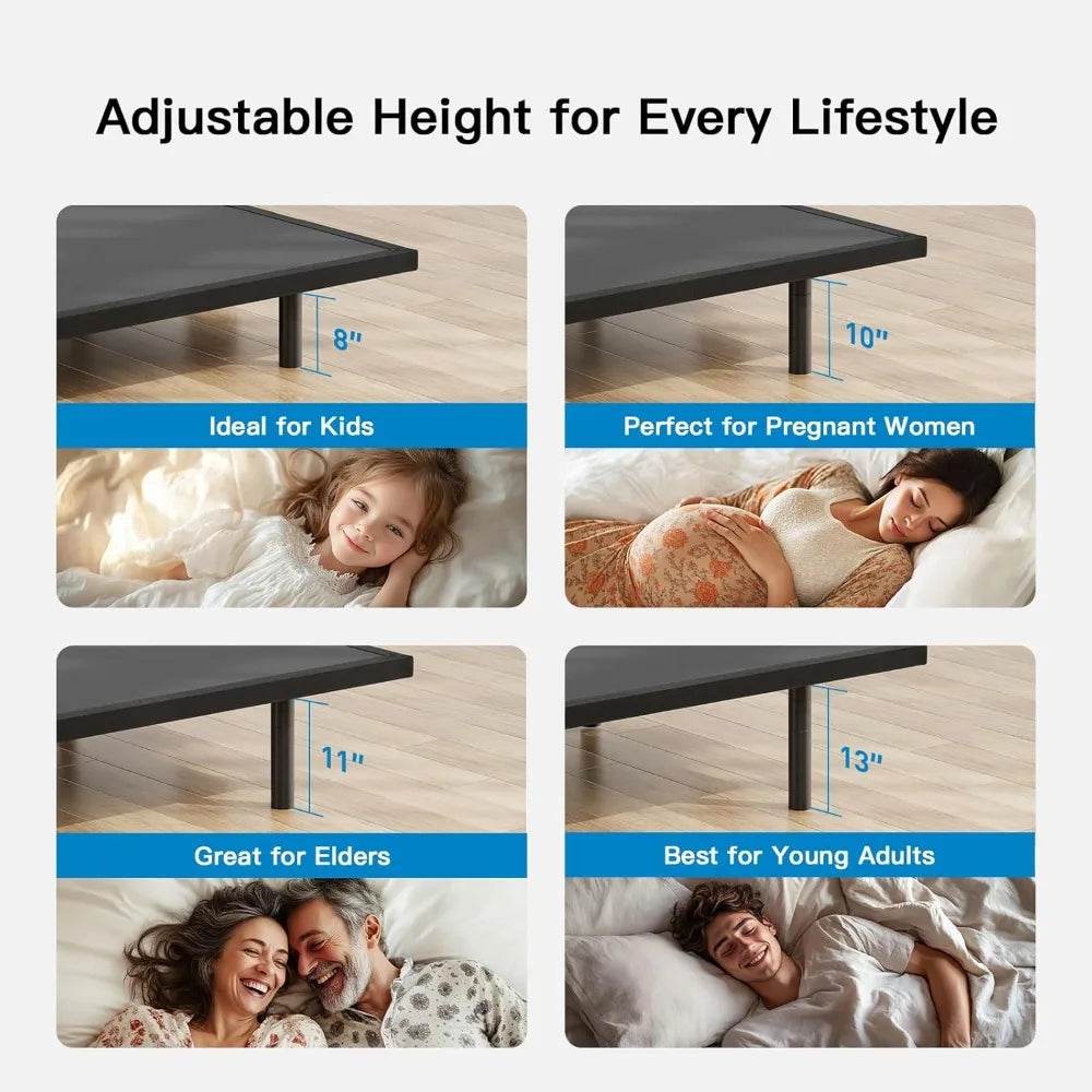 Queen Adjustable Bed Frame With Massage USB Charging Ports - Omega Lifestyles