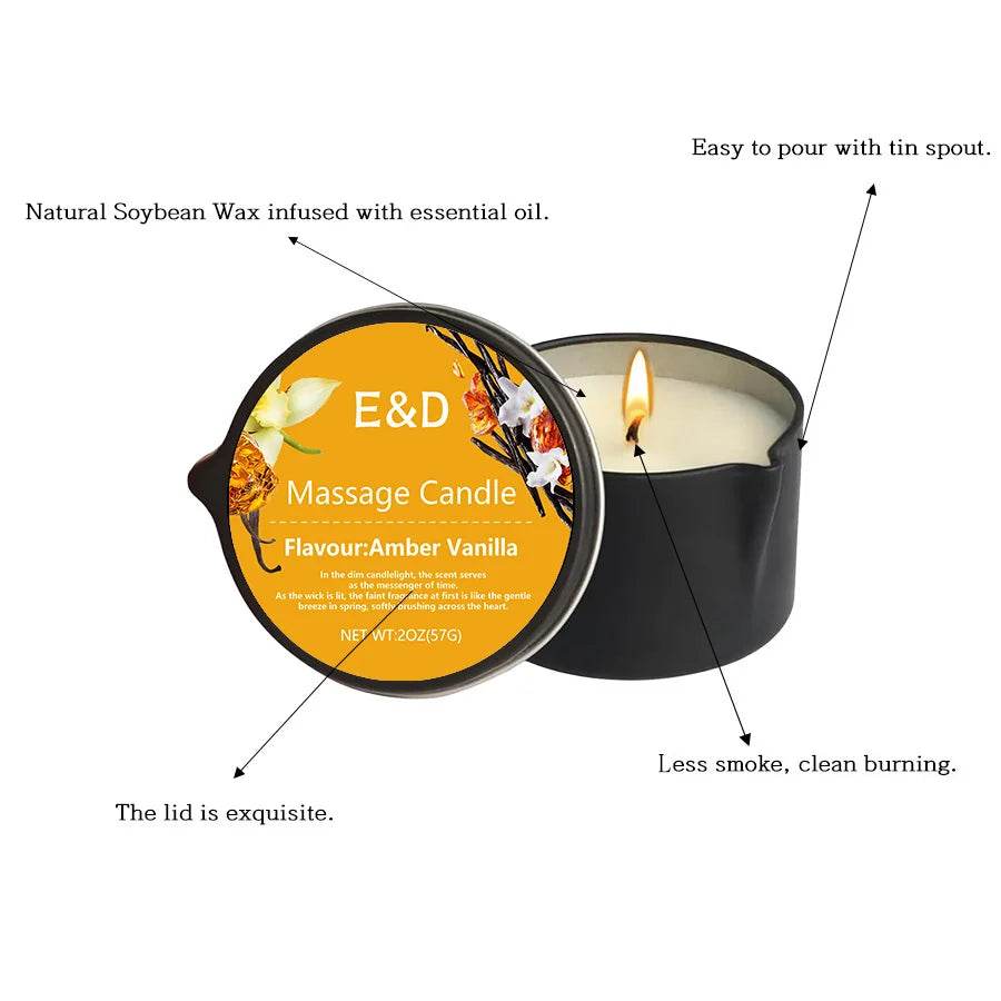 Aromatherapy Massage Oil Candle For Stress Relief - Sleep Galleria