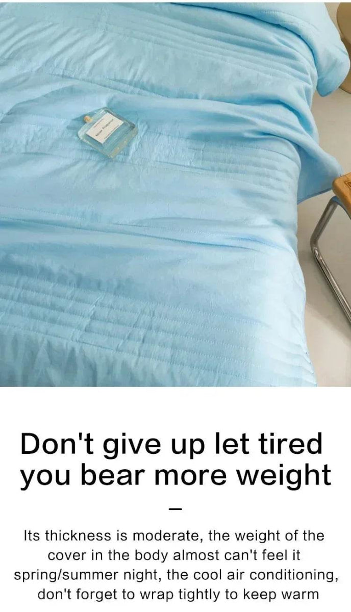 Breathable Lightweight Cooling Blanket Summer Quilt - Sleep Galleria
