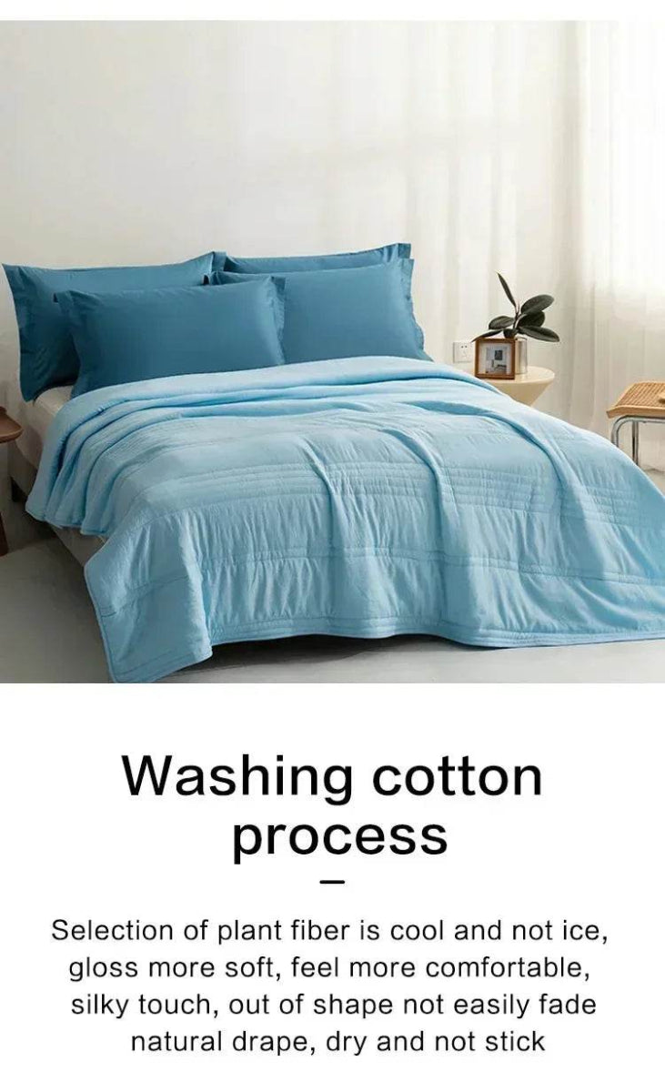 Breathable Lightweight Cooling Blanket Summer Quilt - Sleep Galleria