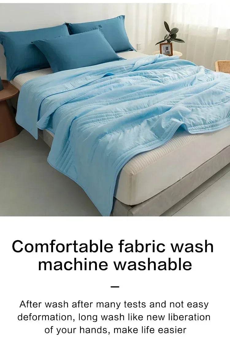 Breathable Lightweight Cooling Blanket Summer Quilt - Sleep Galleria