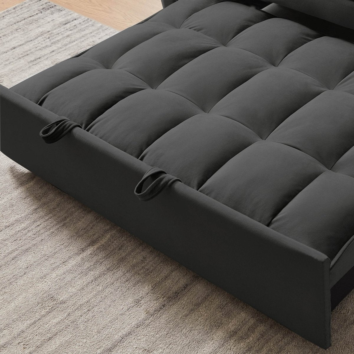 Convertible Velvet Futon Sofa Bed - Sleep Galleria