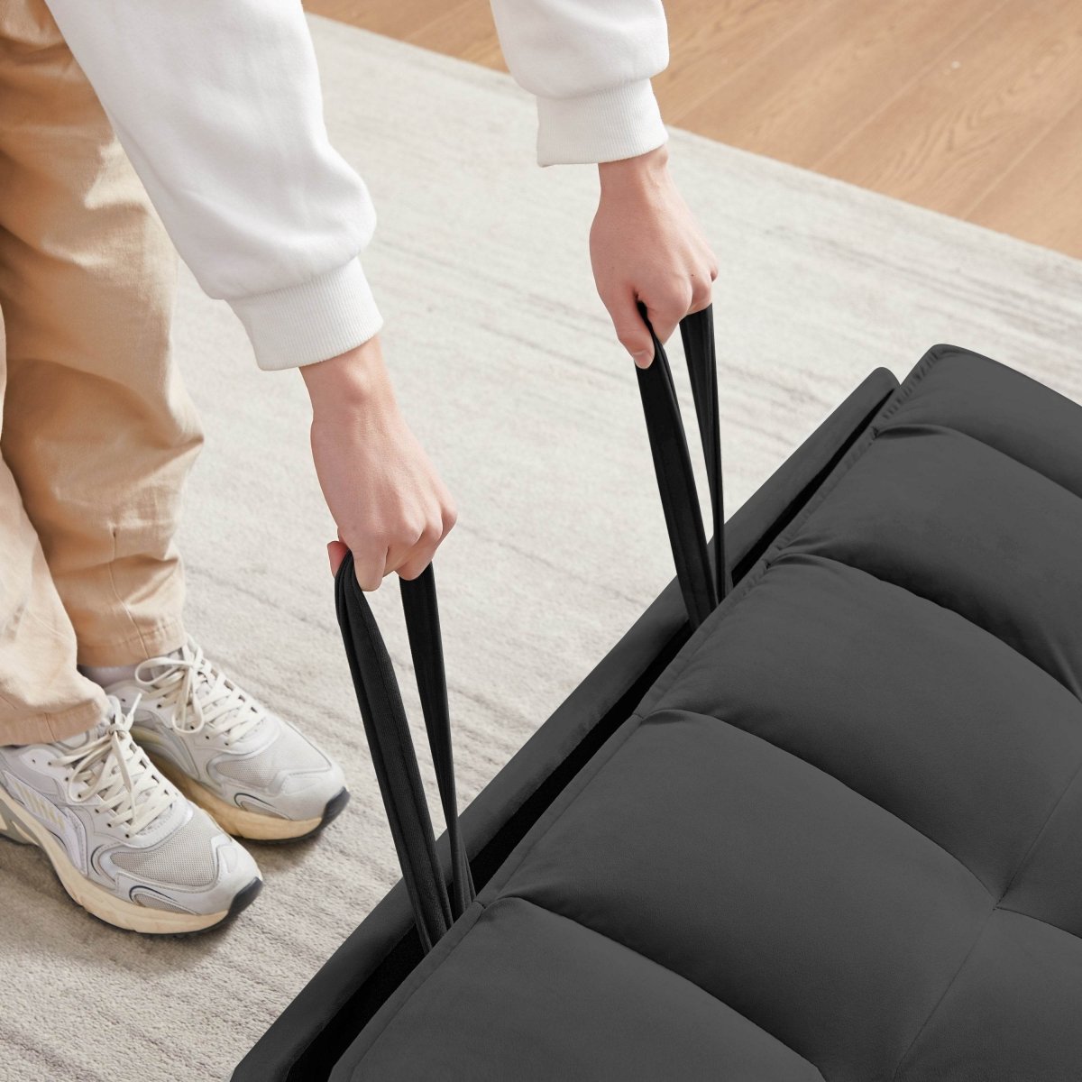 Convertible Velvet Futon Sofa Bed - Sleep Galleria