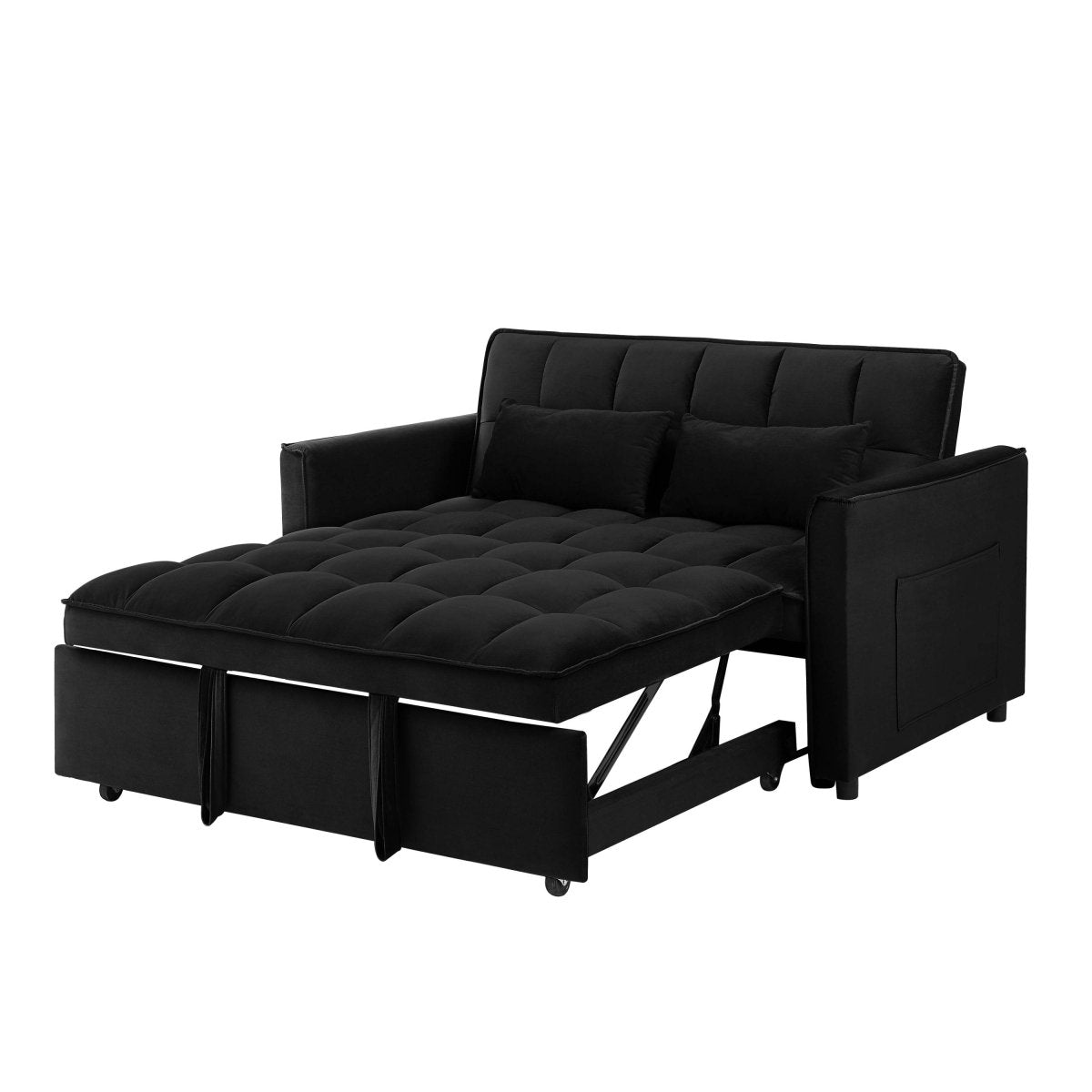 Convertible Velvet Futon Sofa Bed - Sleep Galleria
