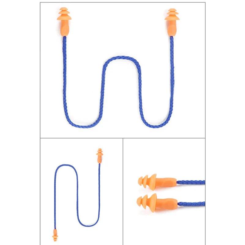 Corded Silicone Ear Plugs for Shooting Noise Reduction - Sleep Galleria