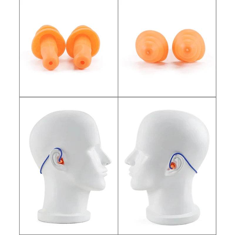 Corded Silicone Ear Plugs for Shooting Noise Reduction - Sleep Galleria