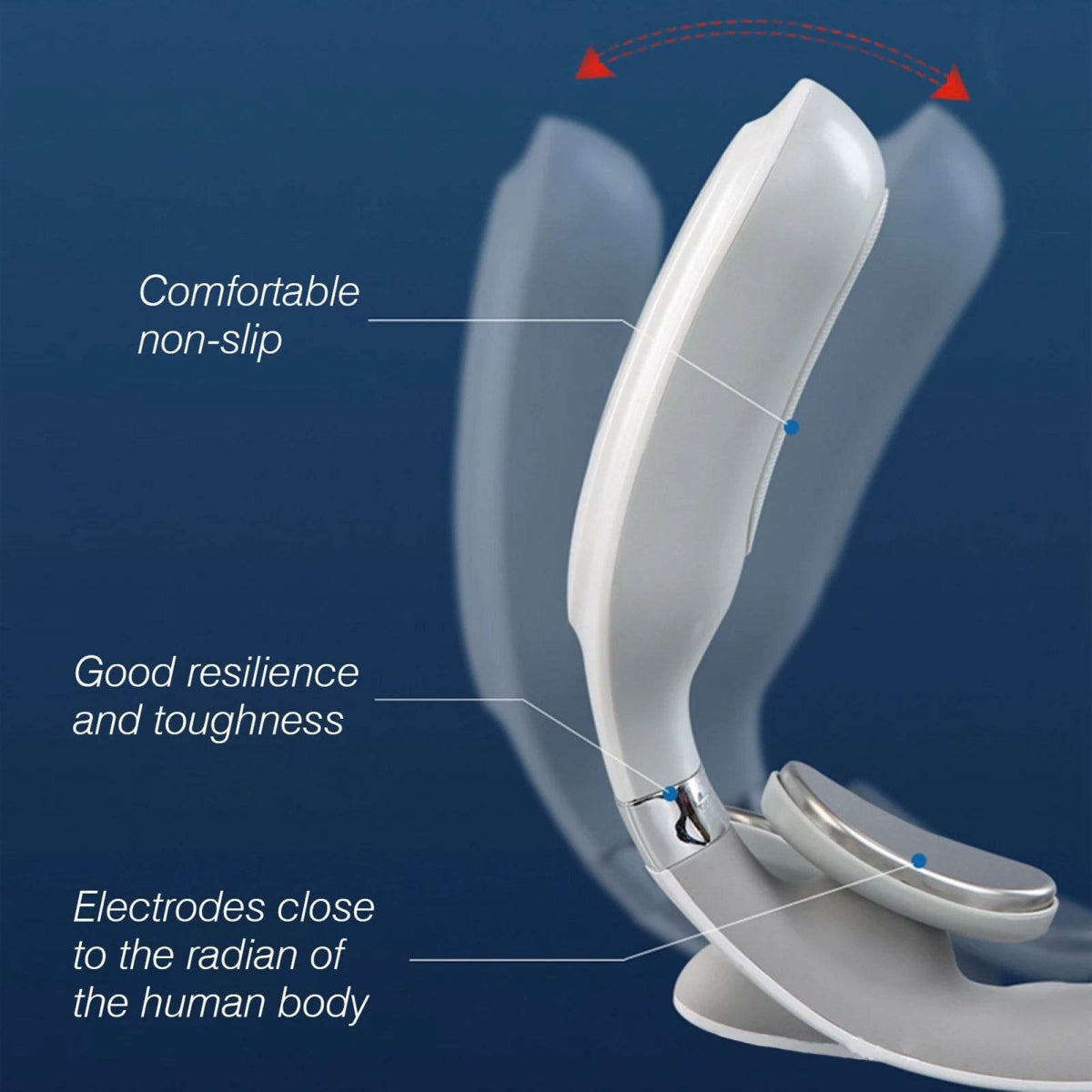 Cordless Neck Massager With 16 Modes Pulse Heating - Sleep Galleria