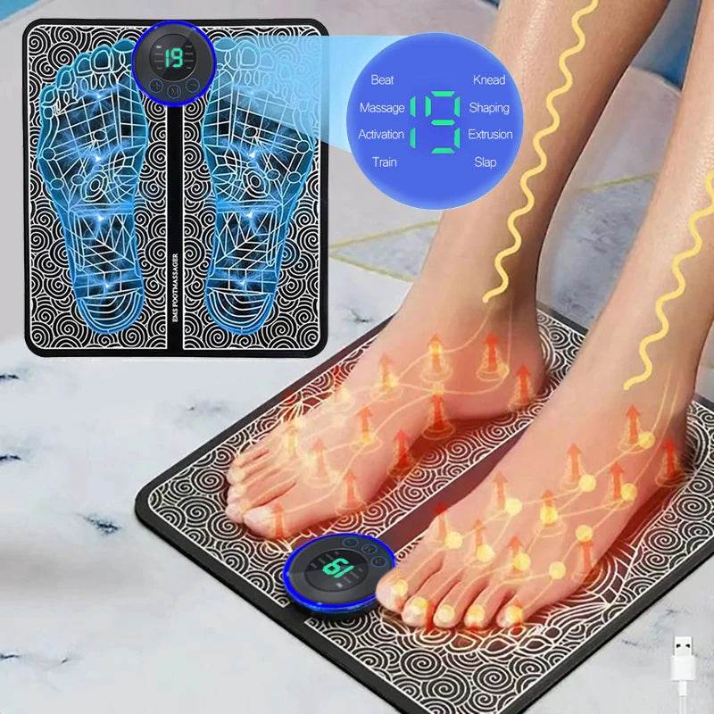 Electric Foot Massage Pad With Adjustable Intensities - Sleep Galleria
