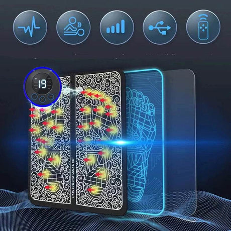 Electric Foot Massage Pad With Adjustable Intensities - Sleep Galleria