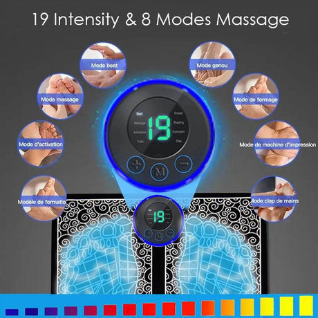 Electric Foot Massage Pad With Adjustable Intensities - Sleep Galleria