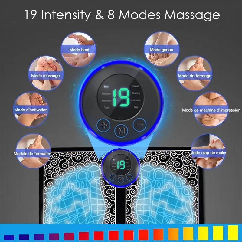 Electric Foot Massage Pad With Adjustable Intensities - Sleep Galleria