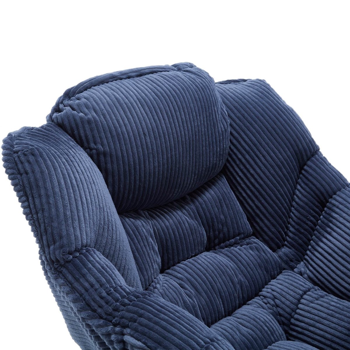 Ergonomic Navy Blue Lounge Chair - Sleep Galleria