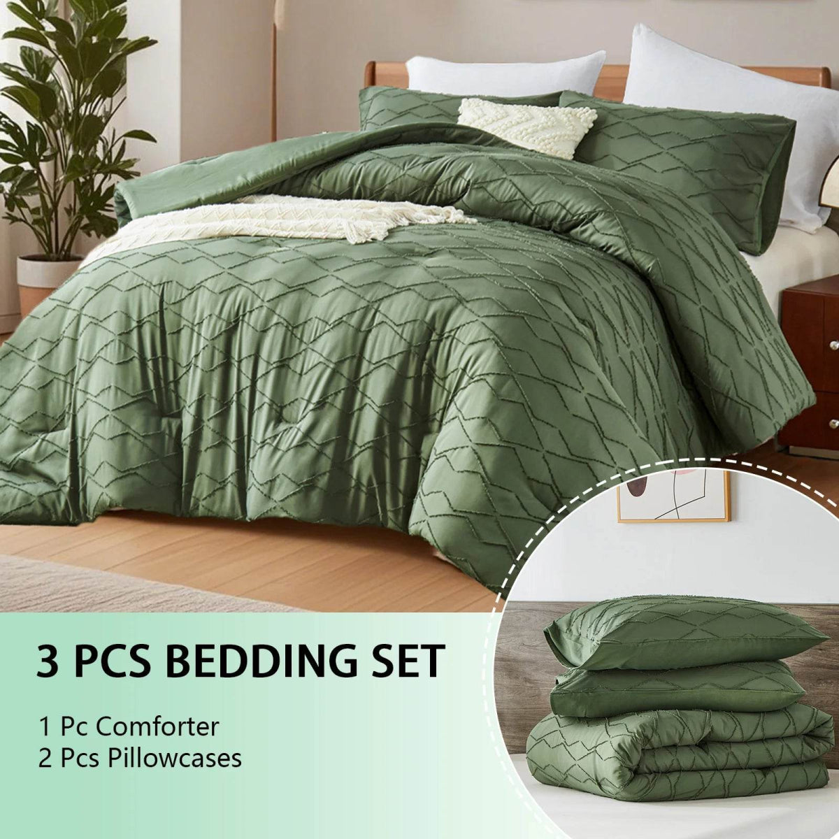 Extra Soft 3-Piece Microfiber Quilt And Pillowcase Set - Sleep Galleria