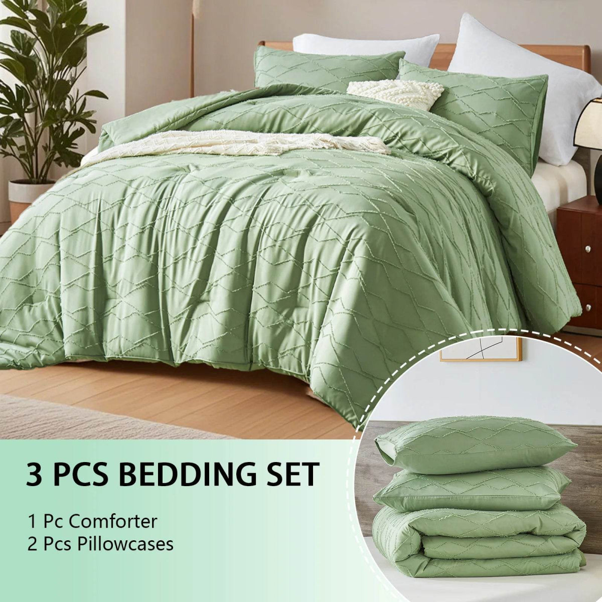 Extra Soft 3-Piece Microfiber Quilt And Pillowcase Set - Sleep Galleria