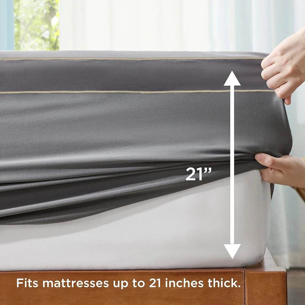 Extra Thick Quilted Mattress Topper for Back Pain Relief - Sleep Galleria