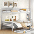 Full XL Over Queen Iron Metal Bunk Bed - Sleep Galleria