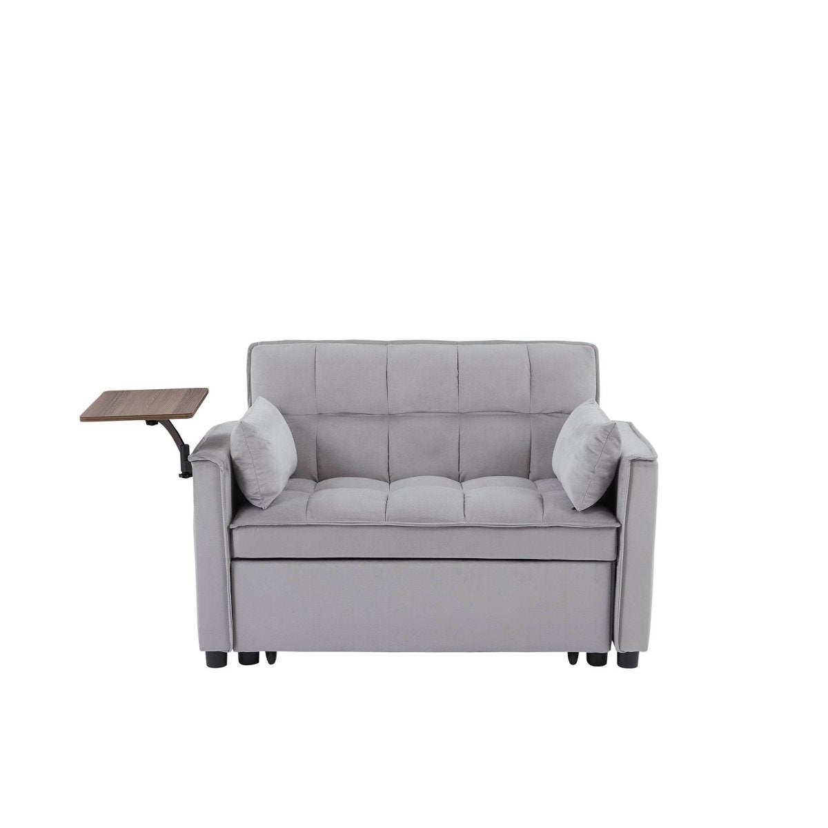 Grey Velvet Convertible Sofa Bed - Sleep Galleria