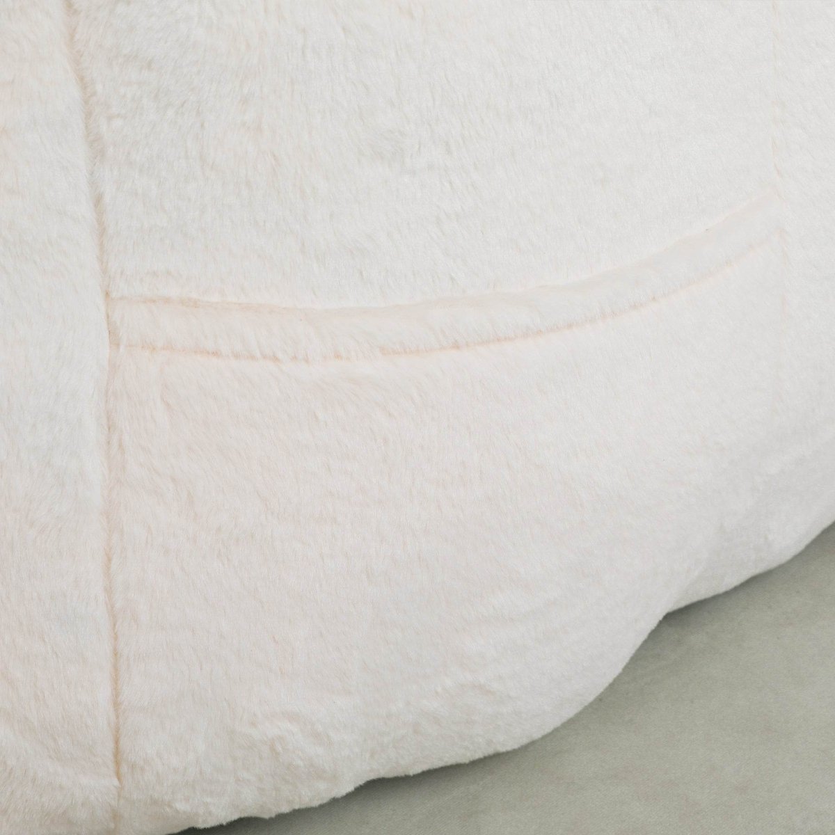 High-Density Foam Faux Fur Beanbag Chair - Omega Lifestyles