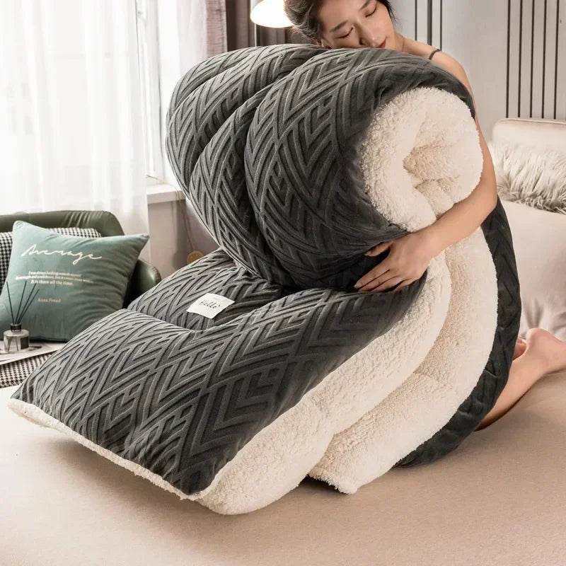 High Density Lamb Wool Soft Warm Blanket - Sleep Galleria