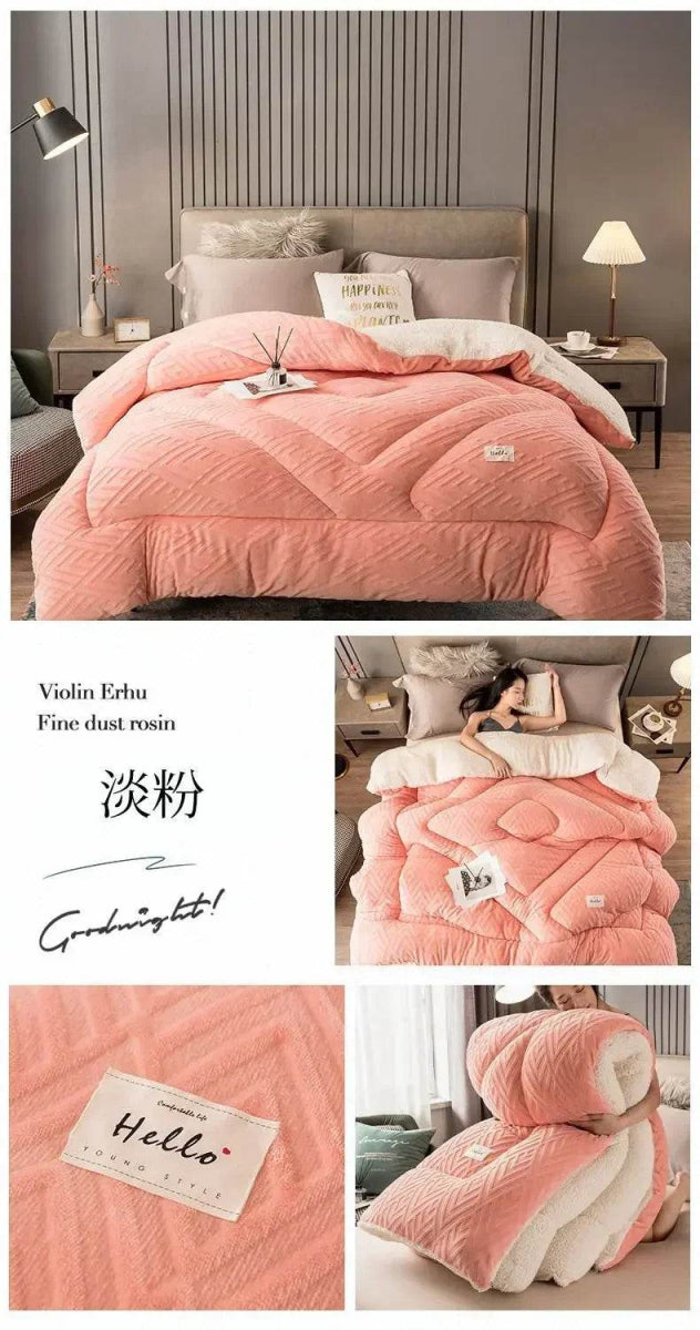 High Density Lamb Wool Soft Warm Blanket - Sleep Galleria