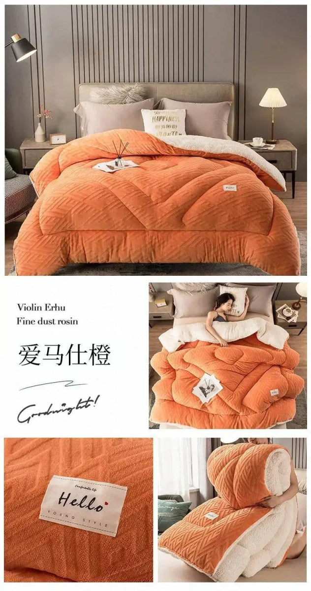 High Density Lamb Wool Soft Warm Blanket - Sleep Galleria